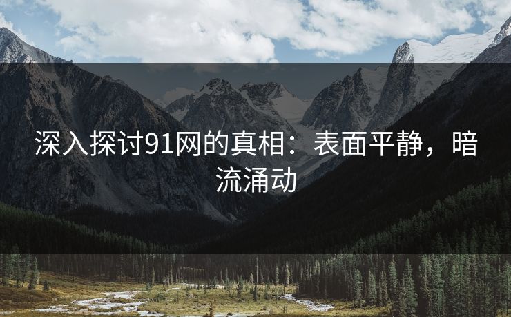 深入探讨91网的真相：表面平静，暗流涌动